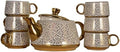 Porcelain Tea Set with 1 Kettle, 6 Piece Tea Cup Set, Aesthetic Classic Teaware Set for Home, Kitchen Decor & Gifting (Oriic Bloomm) by Unknown