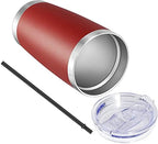 VEGOND 20oz Tumbler with Lid and Straw Stainless Steel Tumbler Cup Bulk Vacuum Insulated Double Wall Travel Coffee Mug Powder Coated Coffee Cup, Red, 6 Pack - Image 6