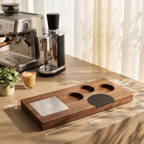 Walnut Espresso Tamping Station for 51/54/58mm - Image 3