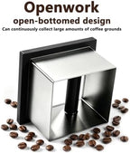 Espresso Knock Box,Built-in Desktop Stainless Steel coffee knock box - Image 5