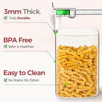 Glass Flour Containers with Bamboo Lids 1.6/4.6 Qt 2 Pack - Image 4