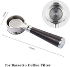 58mm 3 Ear Stainless Steel Bottomless Portafilter，Compatible For Breville，Mini/Max/VCF-126X Coffee Filter Accessory(58mm-A1) - Image 2