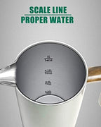 POLIVIAR 34 oz French Press Coffee Maker & 2.7 Quart Tea Kettle Combo Package, Food Grade Stainless Steel for Good Coffe and Tea - Image 4