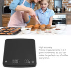 Digital Coffee Scale with Timer, 0.1g High Accuracy Small Coffee Scale USB Rechargeable Drip Espresso Scale with Auto Tare for Pour Over and Drip Coffee (2kg/0.1g) - Image 3