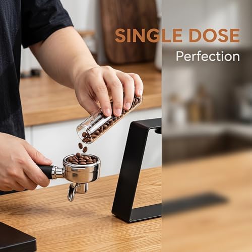 Coffee Bean Cellar Tubes, Espresso Bean Cellars with Stand, with 4 Pcs Glass Tubes, Capacity 15-20g, Metal Bracket, for Home, Office, Coffee Store - Image 5
