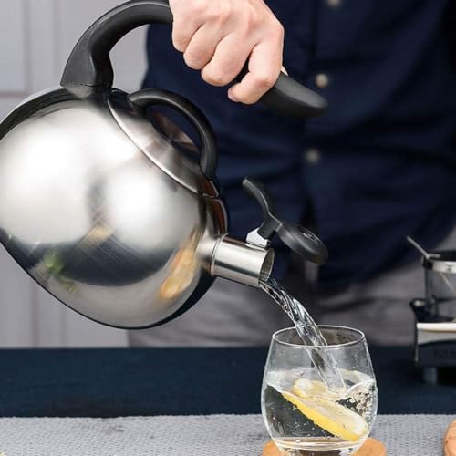 Tea kettle, Tea Kettle Stovetop Whistling 3L Stainless Steel Teapot with Cool Ergonomic Handle - Image 3