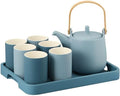 Water Pitcher Water Set Household Water Cup Set Living Room Tea Cup Simple with Tray 6 Pack Water Jug by Unknown