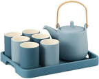 Water Pitcher Water Set Household Water Cup Set Living Room Tea Cup Simple with Tray 6 Pack Water Jug by Unknown