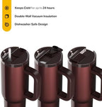 RTIC 30oz Road Trip Tumbler, Insulated, Ceramic Lined, Chocolate Metallic - Image 2