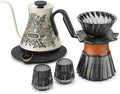 Cocinare Jungle Gooseneck Electric Kettle & Pour Over Coffee Set, ±0.5°F Temperature Control, 1500W 0.6L Kettle, Coffee Dripper, 550 ml / 18.6 oz Server & 2 Tasting Cups by Cocinare