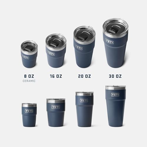 YETI Rambler 8 oz Insulated Coffee Mug with Lid - Stackable Double-Wall Vacuum Insulated Coffee Cup - DuraSip Ceramic Lining - Barista-Friendly Design - Stainless Steel - Dishwasher Safe - Image 4