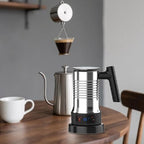 Electric Milk Frother Large Capacity Automatic Steamer Hot Cold Milk Stainless Steel Jug with Nonstick Coating Suitable for Home Use - Image 5