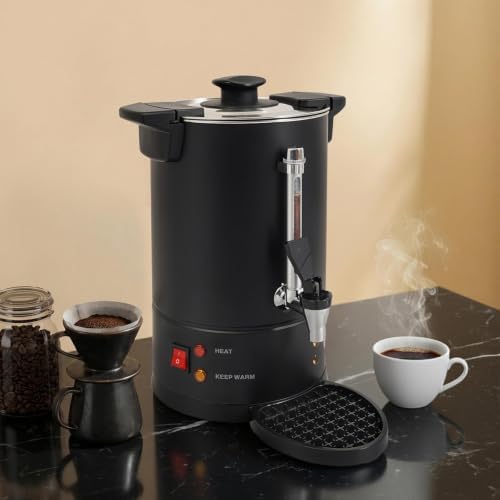 7L Commercial Coffee Urn,Stainless Steel Large Coffee Maker - Image 2