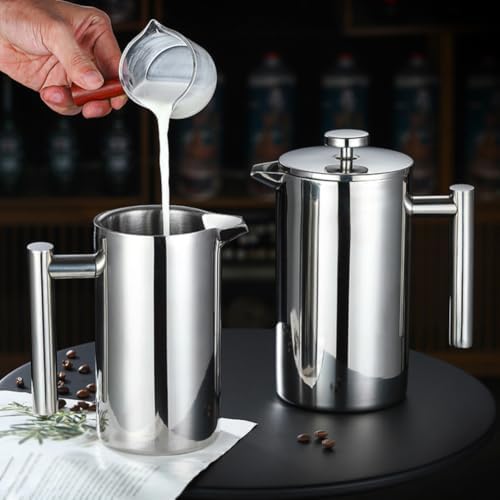Stainless Steel French Press Coffee Maker 12/27/34oz Insulated Double-Wall - Image 3