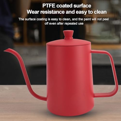 pour Over Coffee Kettle, Professional Large Capacity Gooseneck Stainless Steel Coffee Tea Pot with Thermometer for Home Use and Easy to Carry - Image 4