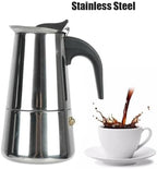 Stainless Steel Moka Pot 2/4/6/9 Cups Stovetop Espresso Maker Italian - Image 5