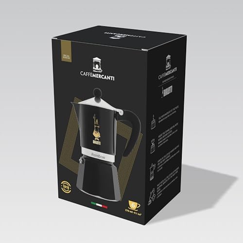 Caffe Mercanti Stovetop Moka Pot 6 Italian Espresso Cups - Limited Edition made by Bialetti by PiazzaMercanti