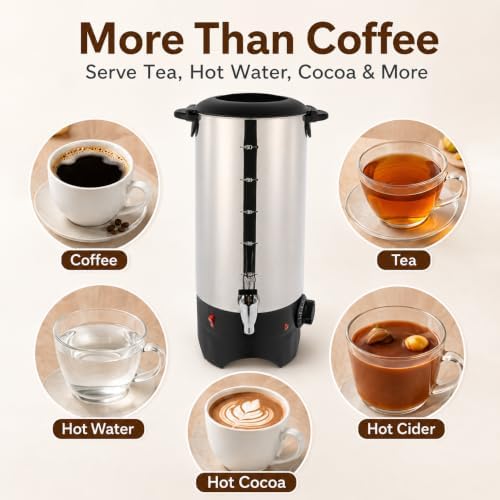 Commercial Coffee Urn Stainless Steel Adjustable Temperature - Image 5
