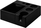 Espresso Knock Box,Plastic Black Coffee knock box,Espresso Tamping Mat,Espresso Accessories Tool for Baristas，Storage 51-58MM Espresso Tamper (Black) by BETAULIFE