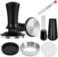 51mm Espresso Accessories Kit, Spring Loaded Calibrated Tamper, WDT Tool, Puck Screen and Dosing Funnel Set Fits Delonghi 51 mm Espresso Coffee Machines and Portafilter, Professional Barista Tools by Unknown