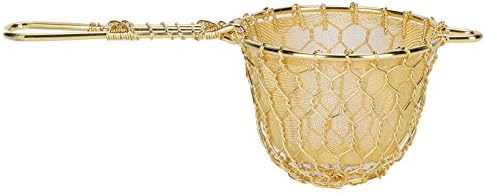 Copper Tea Infuser Strainer, Reusable Loose Leaf Tea Filter with Long Handle, Fine Mesh Tea Maker Accessories for Tea Lovers, Hand Woven Hollow Design for Enhanced Tea Flavor - Image 2