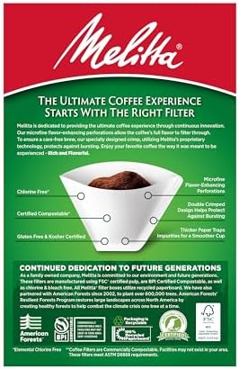 Melitta #4 Cone Coffee Filters, White, 100 Count (Pack of 6) 600 Total Filters Count - Packaging May Vary - Image 3