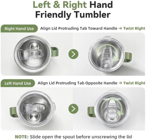 30 oz Stainless Steel Tumblers Bulk with Handle and Lid, 4 Pack - Image 2