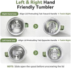 30 oz Stainless Steel Tumblers Bulk with Handle and Lid, 4 Pack - Image 2