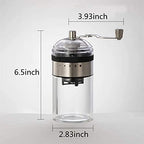 Manual Coffee Grinder, Ceramic Burr Coffee Bean Grinder，Adjustable Hand Coffee Grinder,Stainless Coffee Grinder Manual,for Home, Office, Travel, campin - Image 2