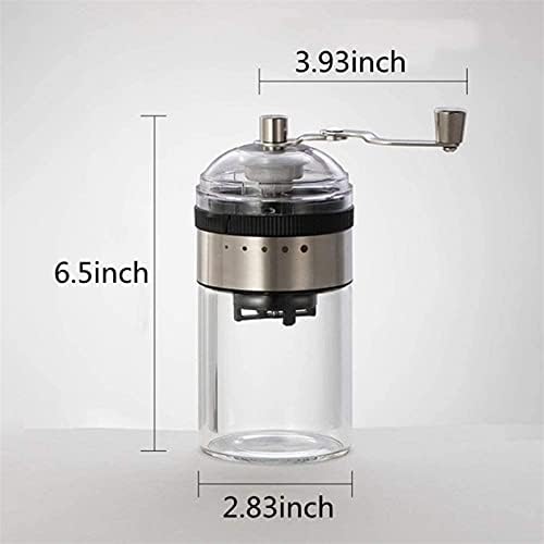 Manual Coffee Grinder, Ceramic Burr Coffee Bean Grinder，Adjustable Hand Coffee Grinder,Stainless Coffee Grinder Manual,for Home, Office, Travel, campin - Image 2