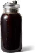 Jarware Cold Brew Coffee Maker and Tea Infuser Lid For Wide Mouth Mason Jars,Black by Jarware
