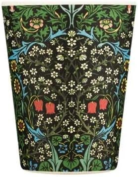 Ecoffee Cup 12oz (350ml) William Morris Reusable Coffee Cup – PLA Plant-Based Travel Mug with Silicone Lid, Melamine Free & Dishwasher Safe – Blackthorn - Image 2