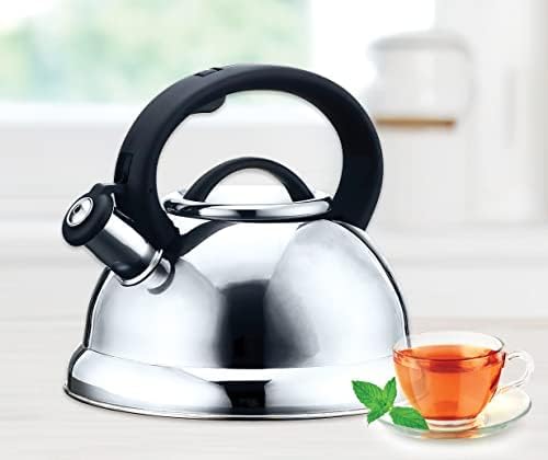 EUROSTAR EK40 2.8L Stainless Steel Whistling Kettle, Silver - Image 3