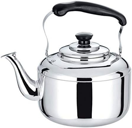 DOITOOL Stainless Steel Water Bottle 5L Stovetop Whistling Tea Pot with Handle Stainless Steel Teapot Tea Kettle Large Capacity Heating Water Kettle Kitchen Accessory For Home Restaurant () Stove by DOITOOL