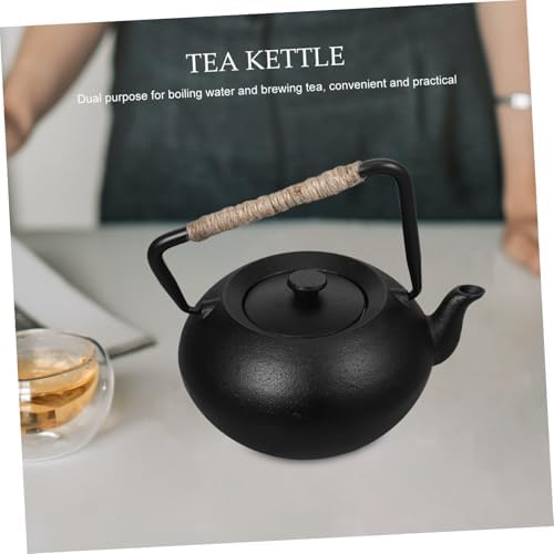 Cast Iron Teapot Xmas Japanese Tetsubin Tea Kettle 600ml - Image 6