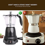 LAOION Cuban Coffee Maker, 6 or 3cup Electric Espresso Coffee Maker - Image 6