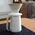 Ceramic Coffee dripper set,Coffee Jug,White Ceramic Pour Over Coffee Server with Dripper,Pour Over Coffee Maker Set - Image 3