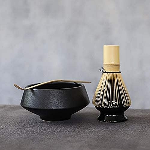 Matcha Bowl Tea Bowl Traditional Ceramic Matcha Sets with Bamboo Whisk ceremic Matcha Bowl Whisk Holders Tea Sets for Tea Table Kitchen by Unknown