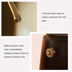 Outdoor Milk Frother, Steam Frothing Machine, Stainless Steel Kettle for Boiling Water, Adjustable Angle, with 3-Hole Nozzle and Air Pressure Gauge, for Picnics and Camping - Image 4