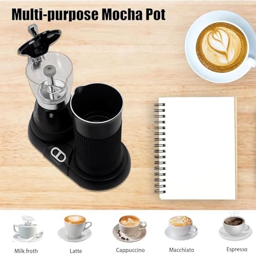 480W Automatic Milk Frother, 200ML Electric Moka Pot, Espresso Coffee Maker,Slow Extractio, for Kitchen, Coffee Shop, Restaurant (1) - Image 5