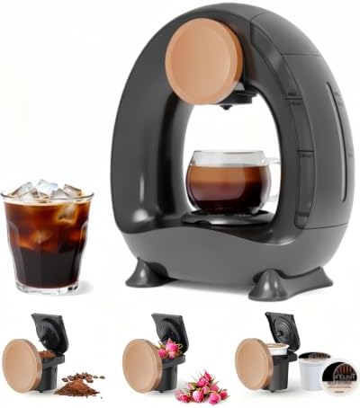 Single Serve Coffee Maker for K Cup Ground Coffee and Tea Leaves by HAILASRE