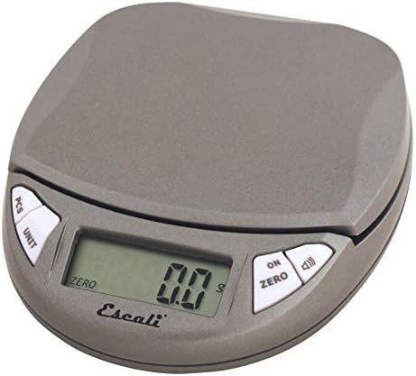 Escali Pico PR500S Precision Kitchen Food Scale for Baking and Cooking, Lightweight and Durable Design, LCD Digital Display, Lifetime ltd. Warranty, Metallic Small by Unknown