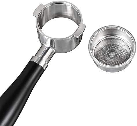 51mm Bottomless Portafilter 2 Wings Fits Delonghi ECP3420/EC155/BCO430/EC260 with Anodized Aluminum Handle | Filter Basket Included - Image 3