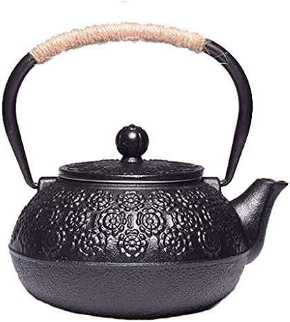 Japanese Tetsubin Tea Kettle Cast Iron Teapot with Stainless Steel Infuser by Unknown