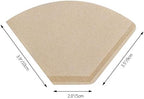Coffee Filter, Segarty #2 Coffee Filter Cup and 400 Count #2 Coffee Disposable Cone Filters Paper, Flat Bottom Brewing Coffee Dripper and Natural Brown Paper for Home & Office Used, Easy to Clean - Image 3