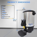 Commercial Electric Kettle Warmer Stainless Steel Hot Water Dispenser Hot Water Boiler And Warmer with Faucet Quick-Temp or Boil for Tea Coffee 1500W 6 Liter Capacity - Image 2