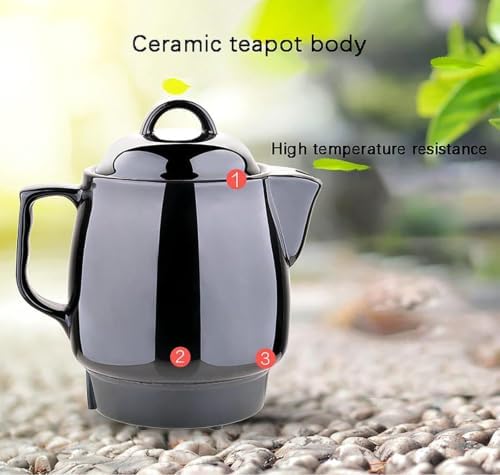 4l Electric Herbal Decoction Pot, Ceramic Chinese Medicine Kettle With Automatic Simmering, Temperature Control, Keep Warm And Auto Shut-off For Tea Soup Herbs Black - Image 2