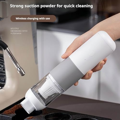Handheld Computer Vacuum Cordless, 6000pa Compressed for Electronics, Strong Suction & Blowing 2 In1 for Car, Home, Desk, Pet Hair, Coffee Grounds - Image 4