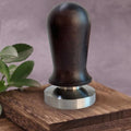 58mm Coffee Tamper – Professional Barista Accessories, Stainless Steel Base, Ergonomic Walnut Wood Handle, Calibrated Spring-Loaded Design for Espresso Lovers (Coffee Tamper, 58mm) by Unknown