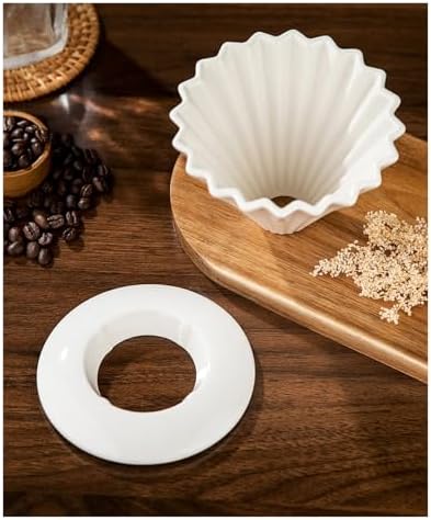 1pc Ceramic Coffee Filter Dripper, Cupcake Pour Over, Permanent Hand Brewed Cup Accessory(Coffee Filter) - Image 5